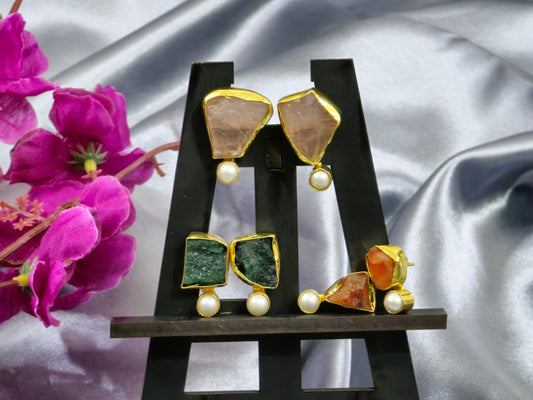 Aqua marine earring