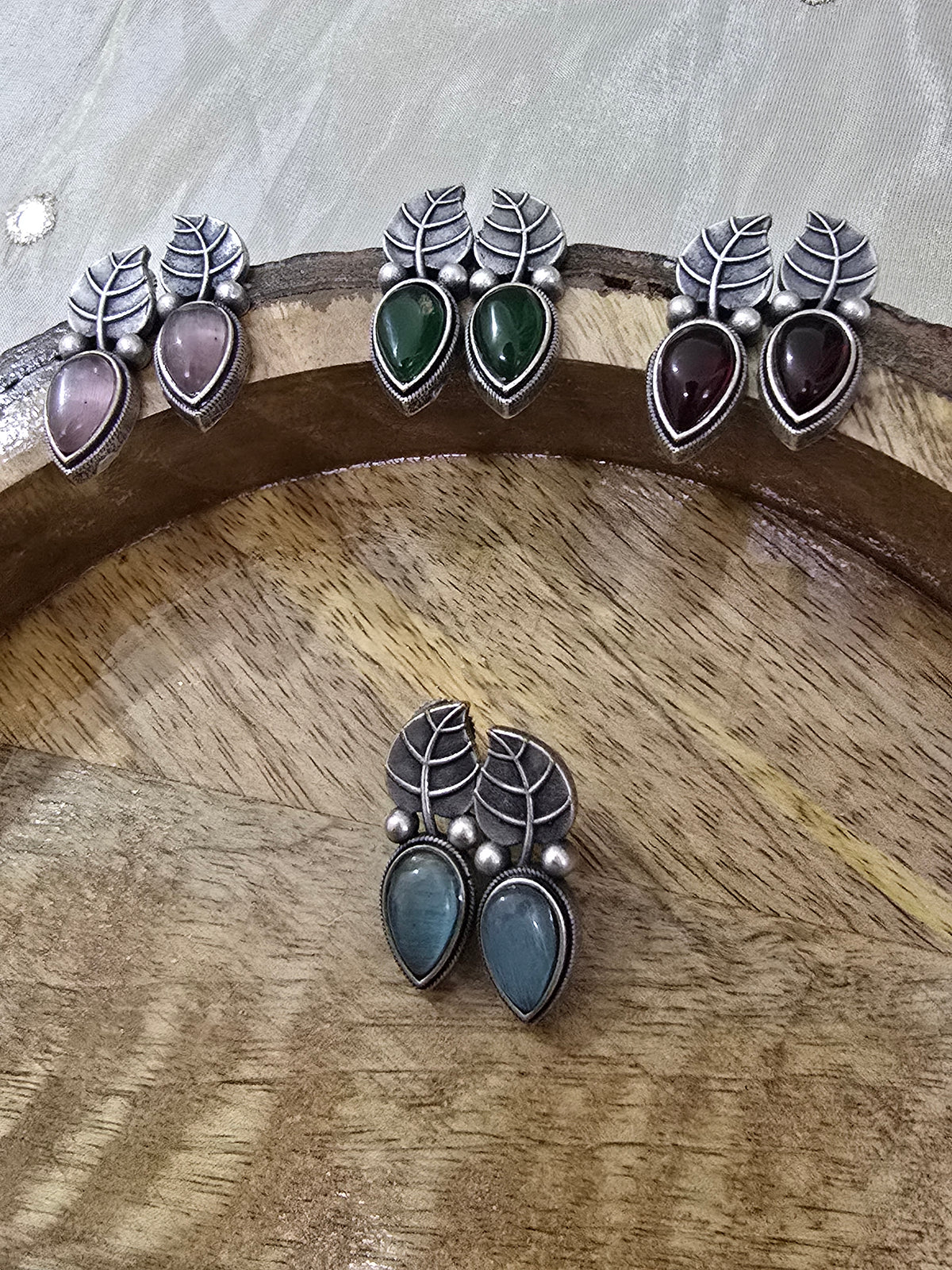 Earrings - leafy delights