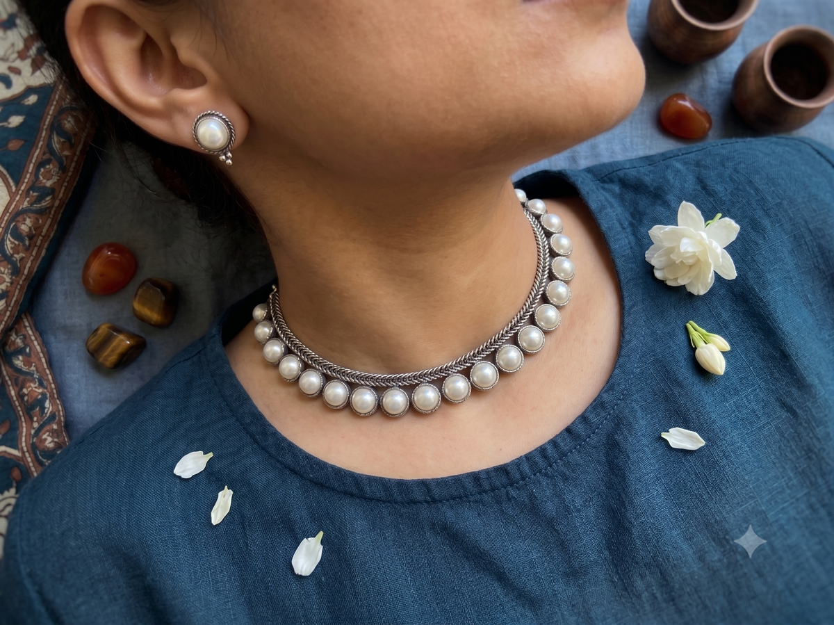 Ivory edge necklace