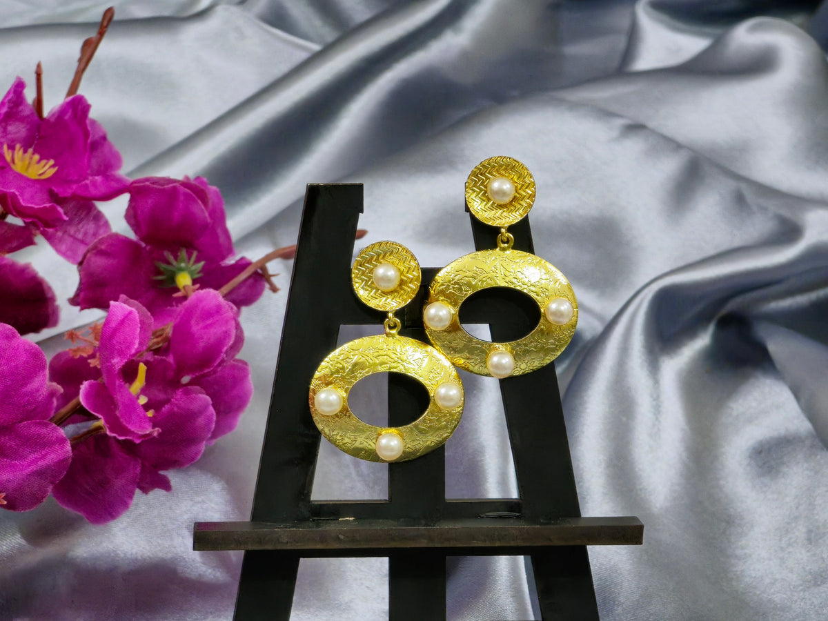 Vintage stainless steel earring