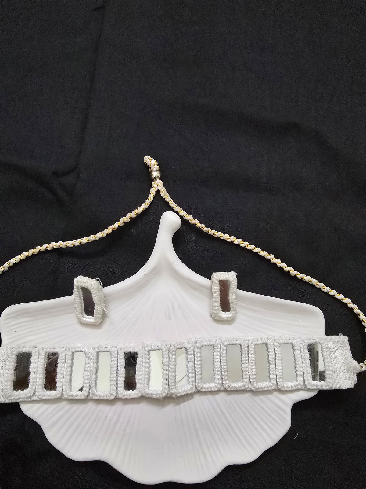 Mirror choker necklace