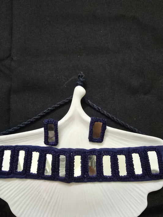 Mirror choker necklace