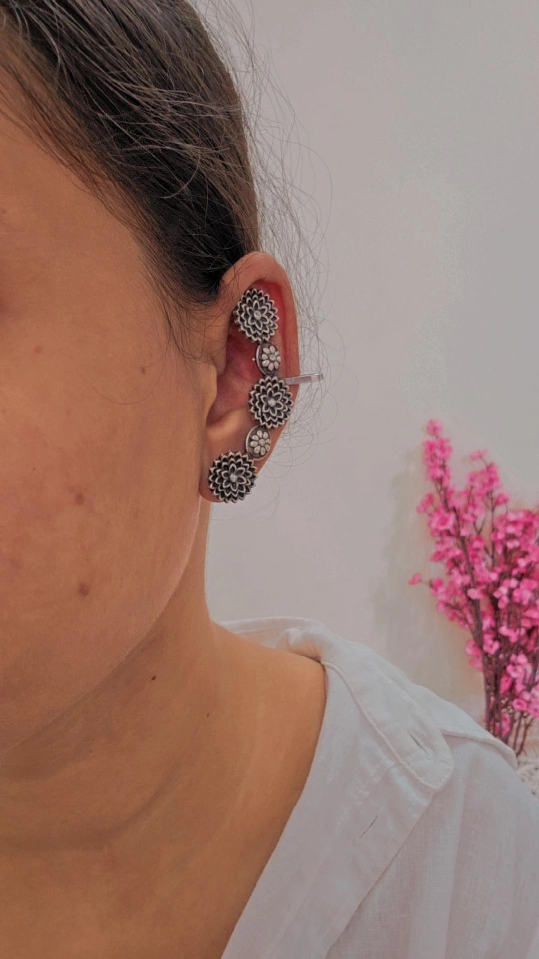 Floral Cascade Earcuff