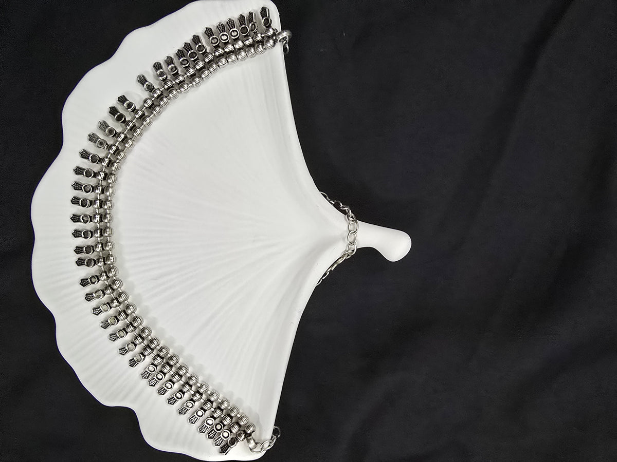 Oxodised necklace