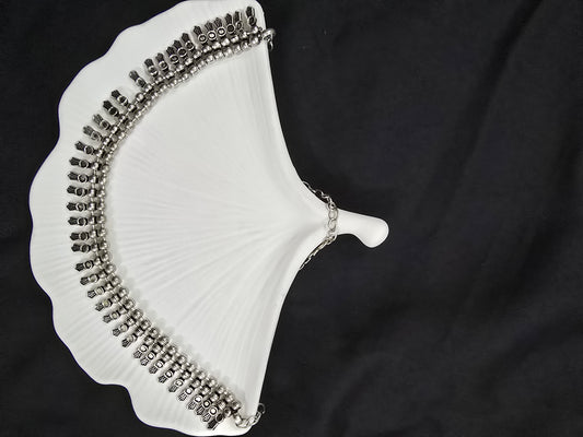 Oxodised necklace